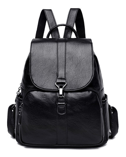 Sheepskin soft leather backpack