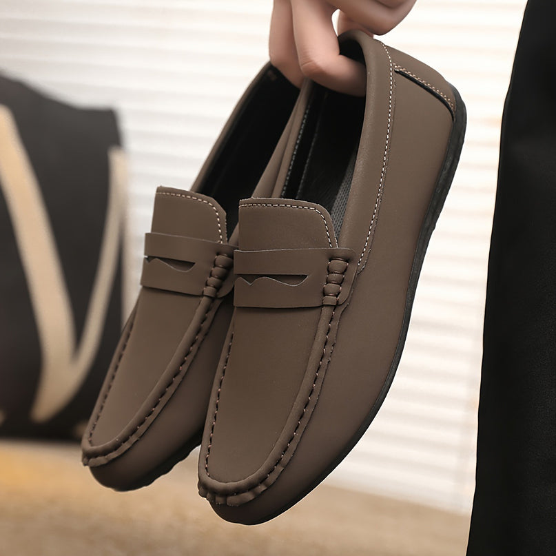 Mens Penny Loafers Slip-On Shoes