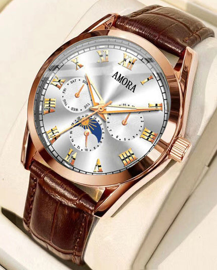 Luminous Quartz Watch With Water Resistance