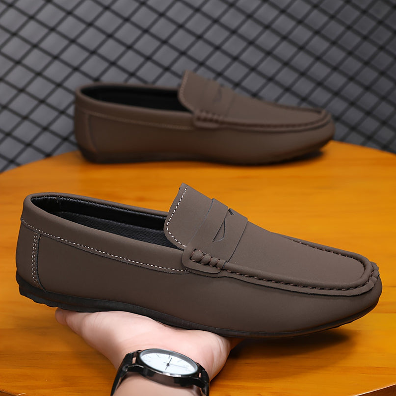 Mens Penny Loafers Slip-On Shoes