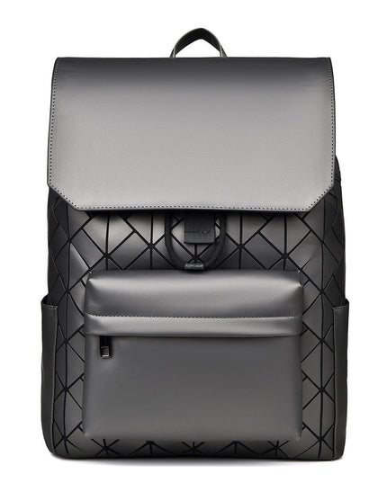 Diamond Pattern Men's Large Capacity Backpack