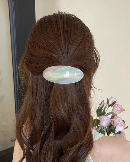 Retro Acetate Oval Hair Accessories