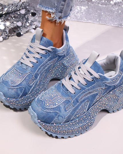 Womens Thick-soled Casual Sneakers