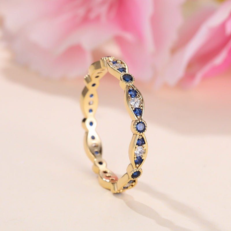 Blue Crown Ring - gaviara