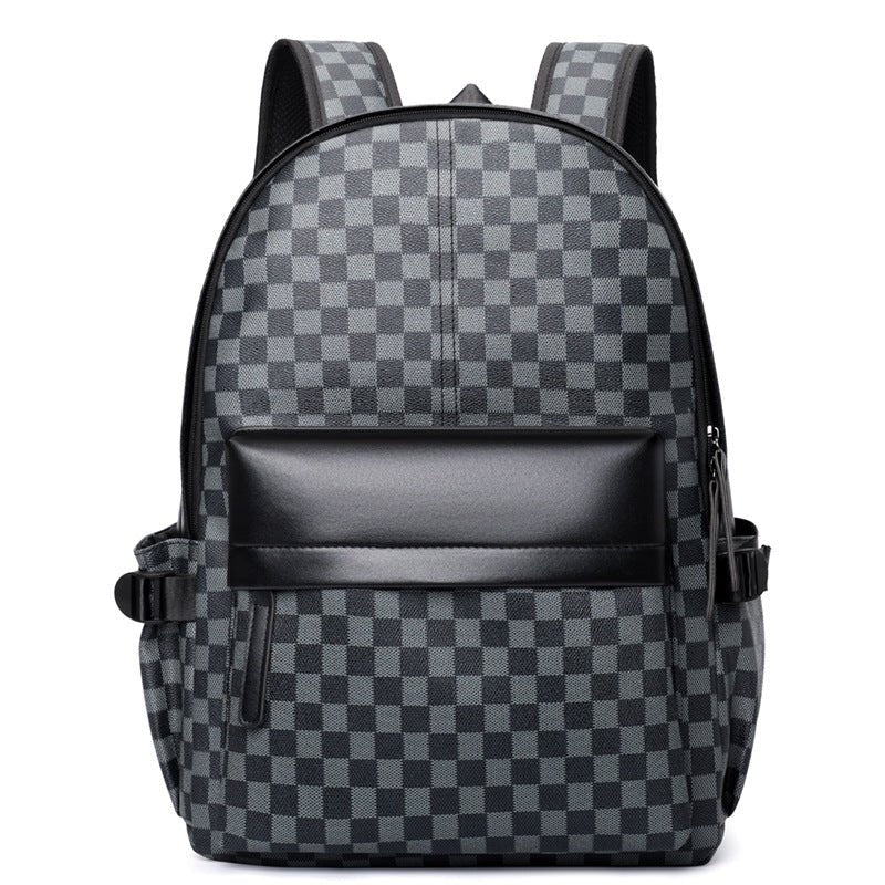 Business Trends Checked Backpack - gaviara