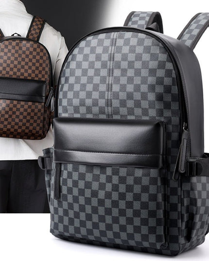 Business Trends Checked Backpack - gaviara