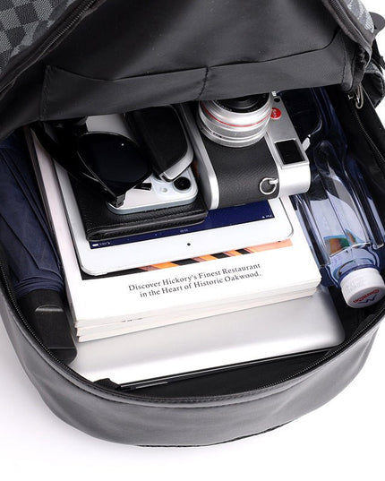 Business Trends Checked Backpack - gaviara