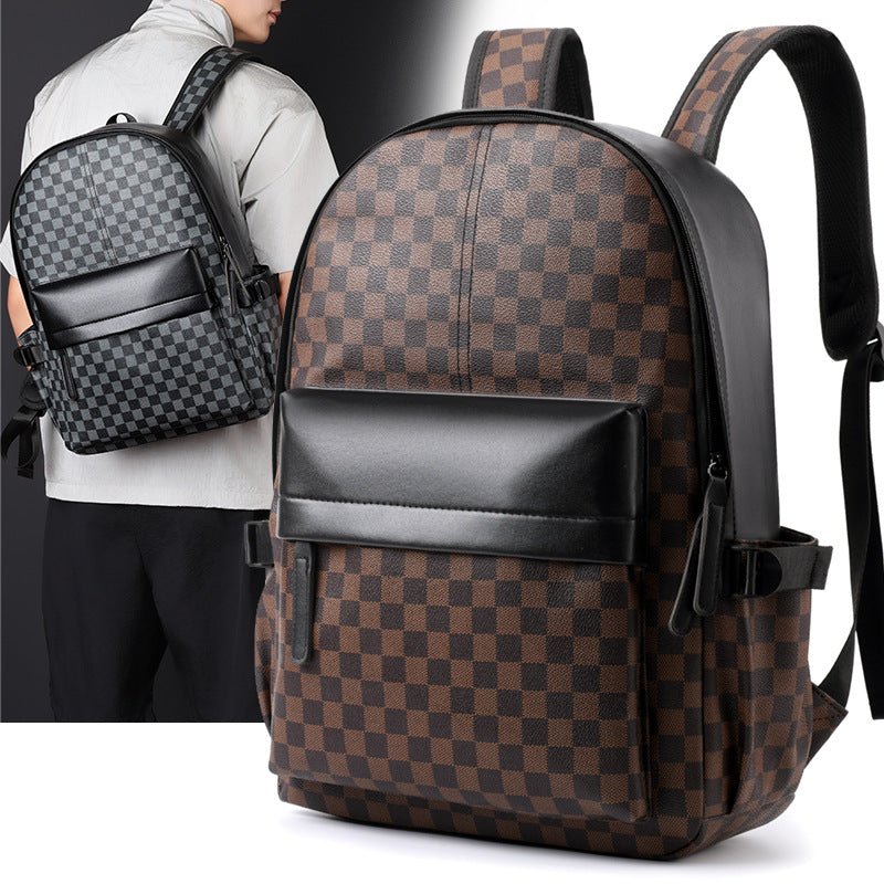 Business Trends Checked Backpack - gaviara