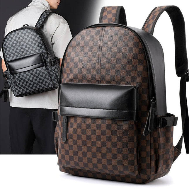 Business Trends Checked Backpack - gaviara