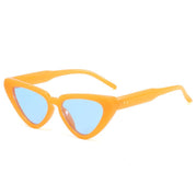 Orange Frame Blue Lenses