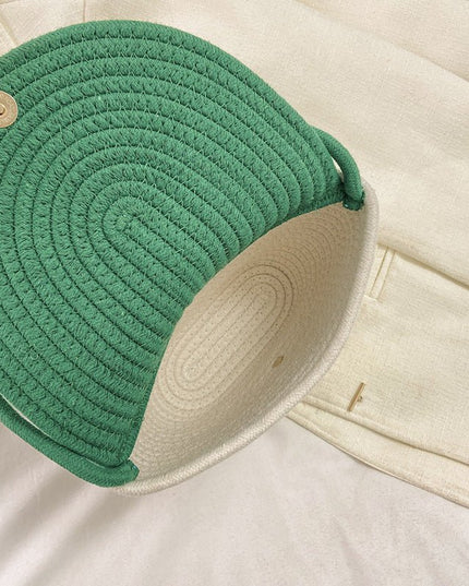 Cute Flowers Straw women's Bag - gaviara