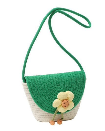 Cute Flowers Straw women's Bag - gaviara