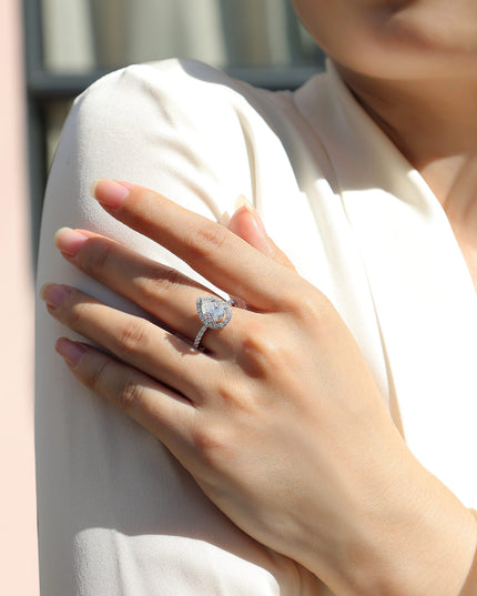 Diamond-Tested Moissanite Ring - gaviara