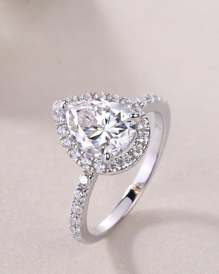 Diamond-Tested Moissanite Ring - gaviara
