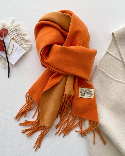 Double-sided Solid-color women's Scarf - gaviara