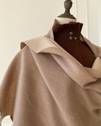 Double-sided Solid-color women's Scarf - gaviara