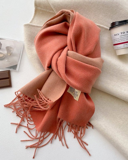 Double-sided Solid-color women's Scarf - gaviara