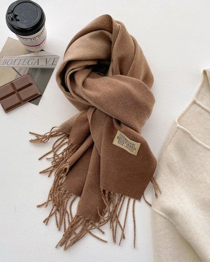 Double-sided Solid-color women's Scarf - gaviara