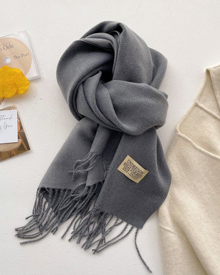 Double-sided Solid-color women's Scarf - gaviara