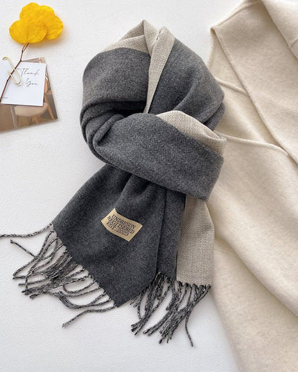 Double-sided Solid-color women's Scarf - gaviara