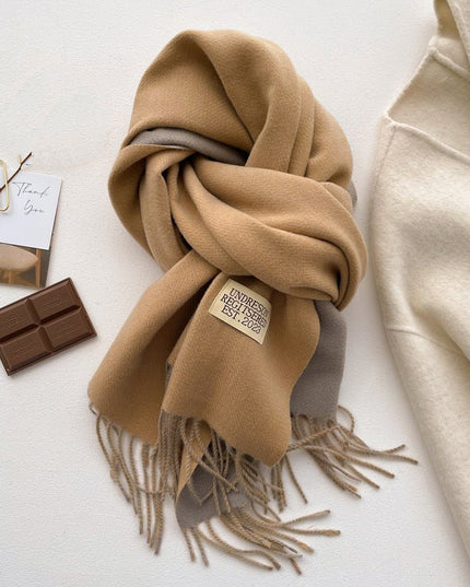 Double-sided Solid-color women's Scarf - gaviara