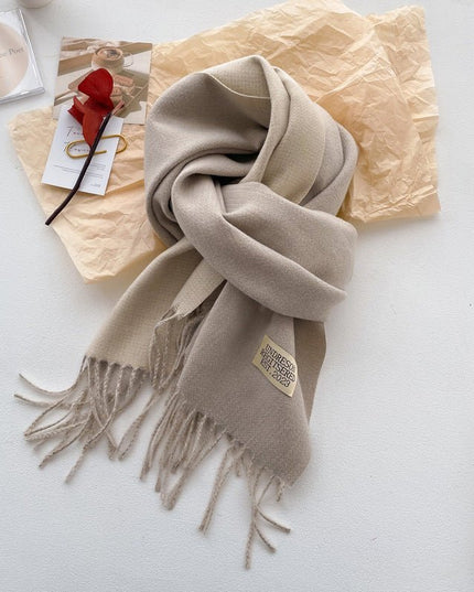 Double-sided Solid-color women's Scarf - gaviara
