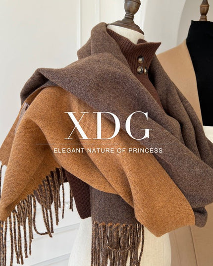 Double-sided Solid-color women's Scarf - gaviara