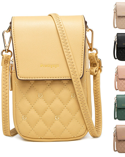 Plaid Sewing Shoulder Bag