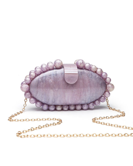 Fashion Minimalist Pearl Acrylic Handbag - gaviara