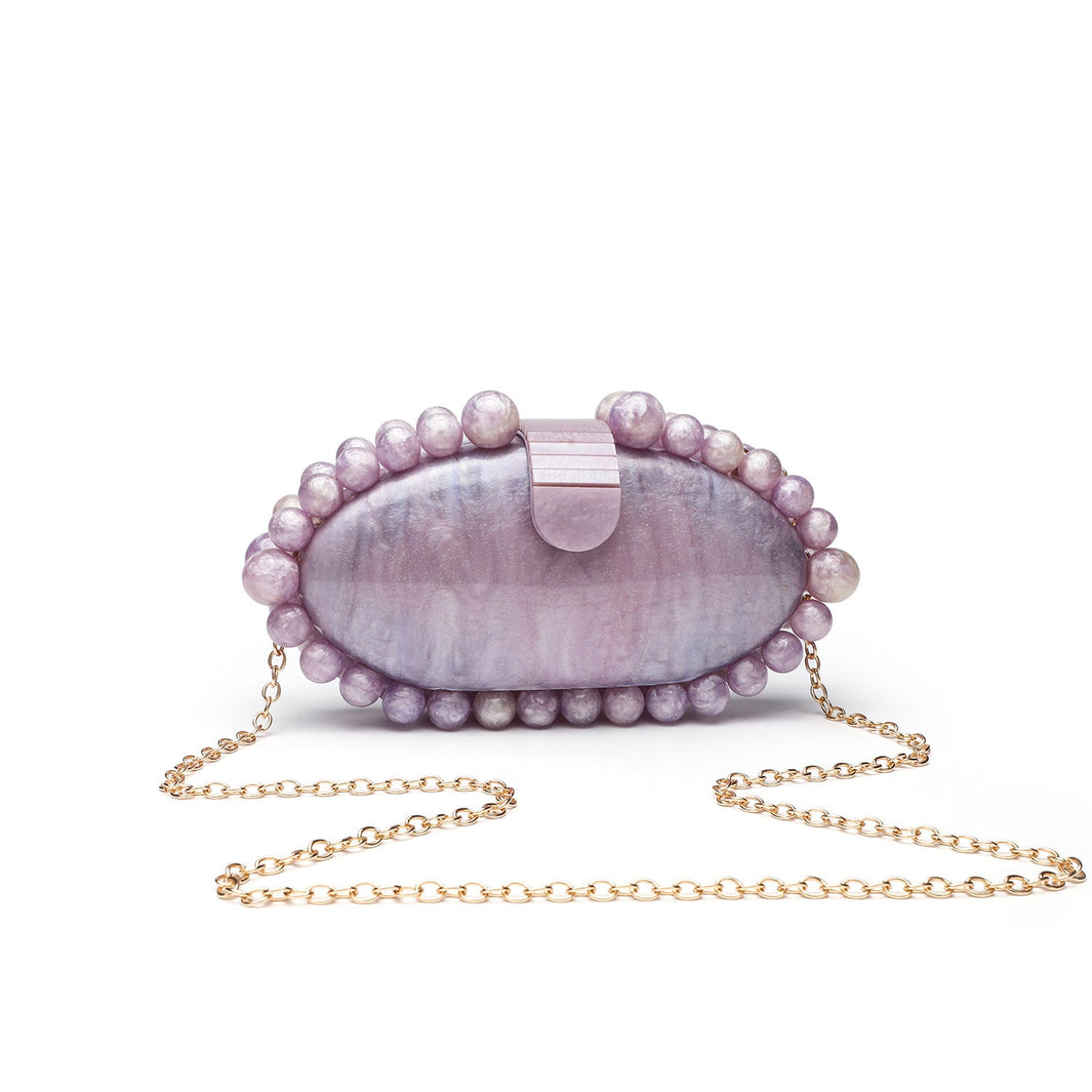 Fashion Minimalist Pearl Acrylic Handbag - gaviara