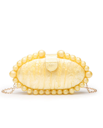 Fashion Minimalist Pearl Acrylic Handbag - gaviara