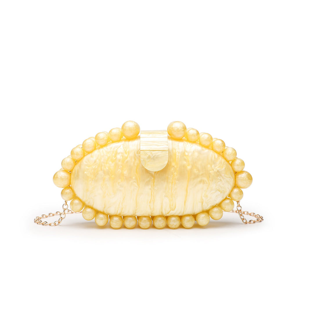 Fashion Minimalist Pearl Acrylic Handbag - gaviara