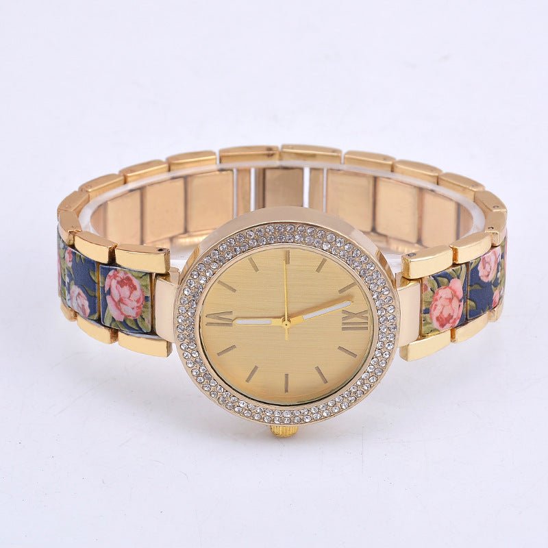 Fashion Printing Steel Watch Women - gaviara