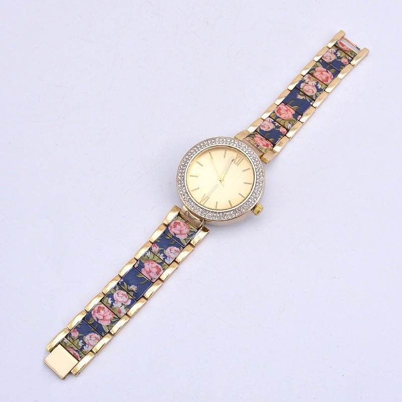 Fashion Printing Steel Watch Women - gaviara