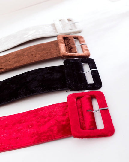 Golden Silk Velvet Belt Ladies