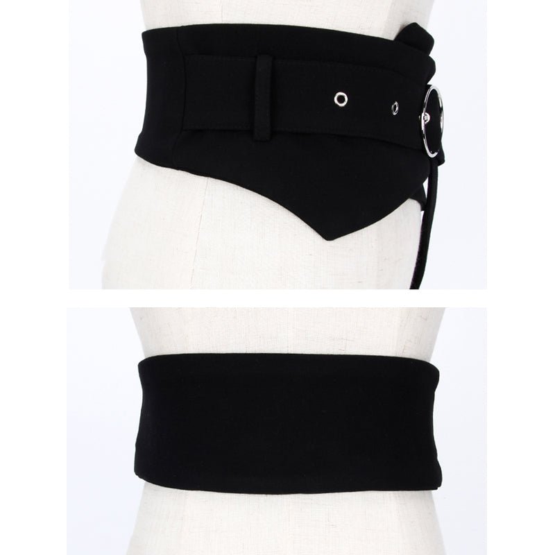 Ladies Fashion Simple Suit Wide Belt