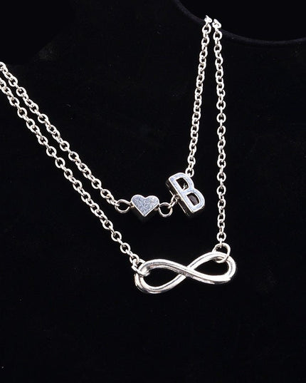 Love 26 letters alloy anklet
