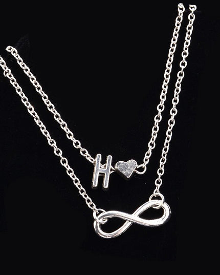 Love 26 letters alloy anklet