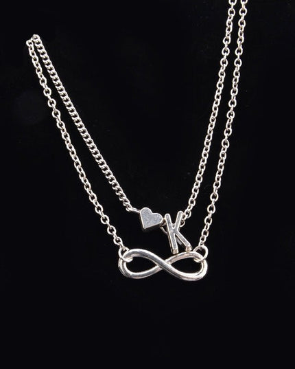 Love 26 letters alloy anklet