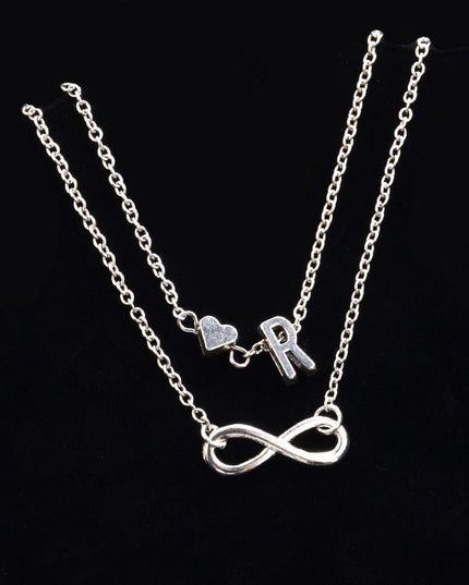 Love 26 letters alloy anklet