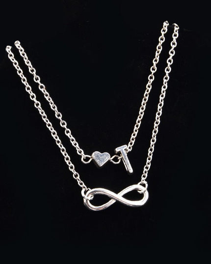 Love 26 letters alloy anklet