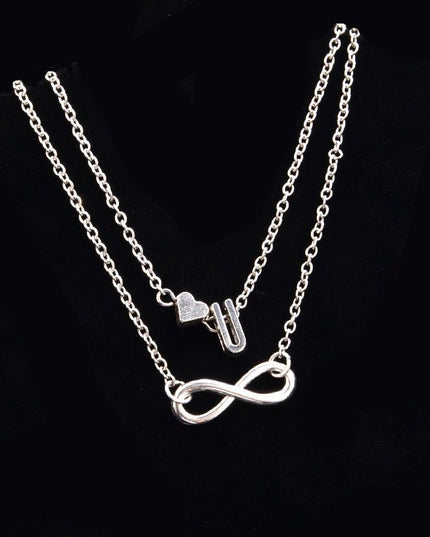 Love 26 letters alloy anklet