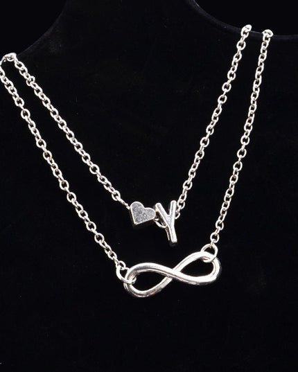 Love 26 letters alloy anklet