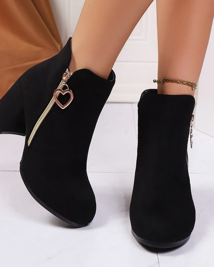 Love  Fashion Side Zipper Boots
