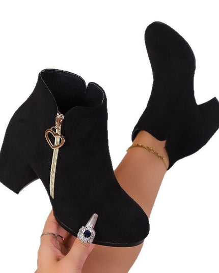 Love  Fashion Side Zipper Boots