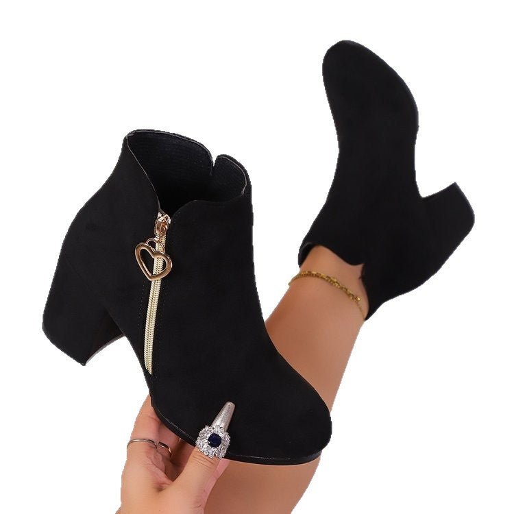 Love  Fashion Side Zipper Boots