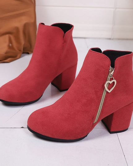 Love  Fashion Side Zipper Boots