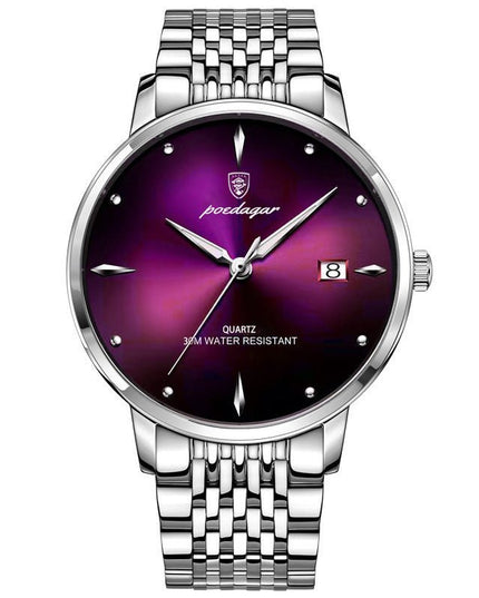 Luminous Men's Thin Quartz Watch