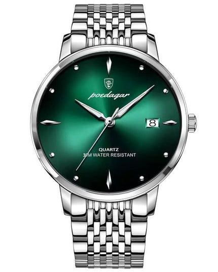 Luminous Men's Thin Quartz Watch