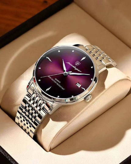 Luminous Men's Thin Quartz Watch